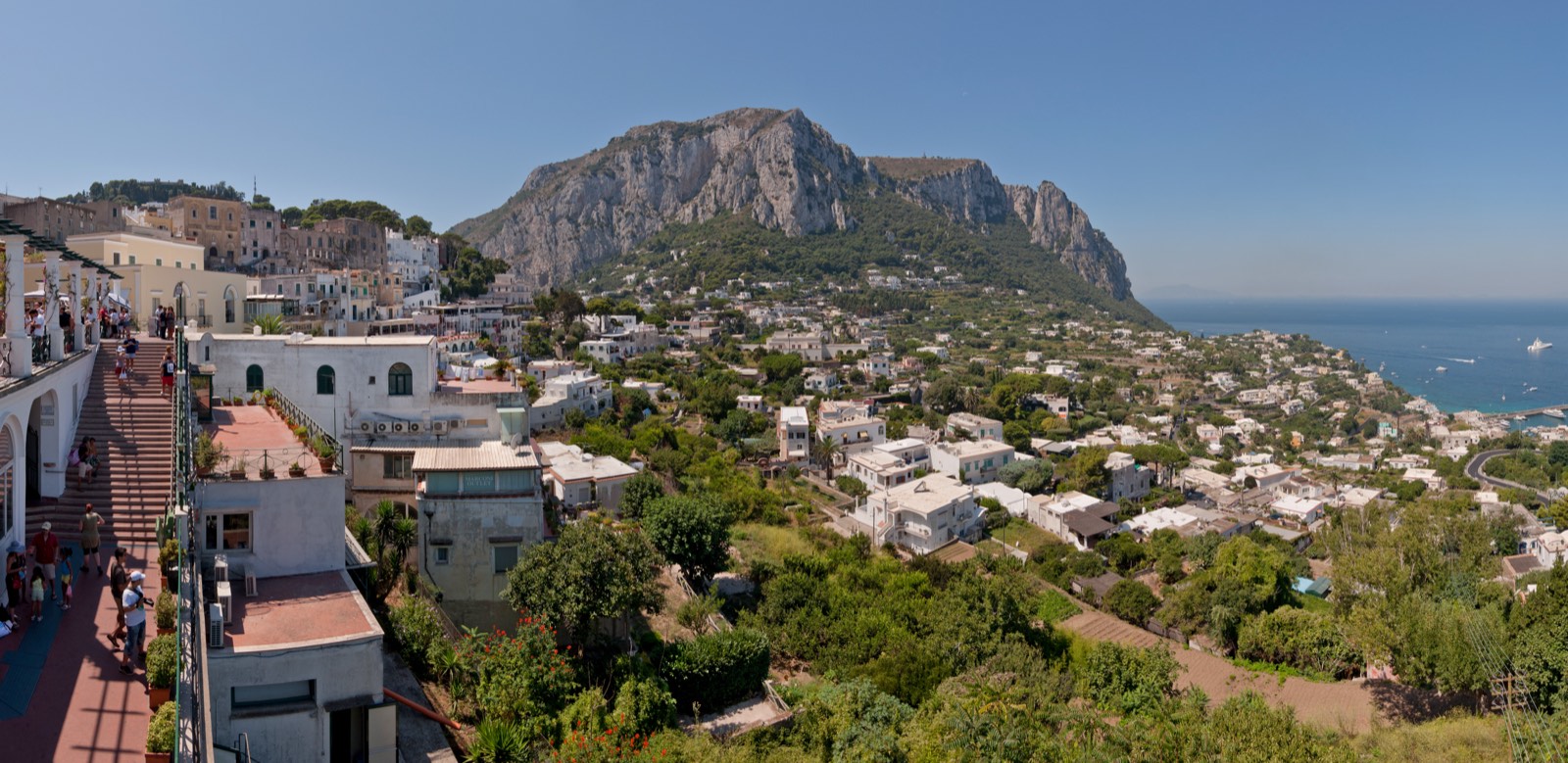 Capri coastline — boat tours from Naples